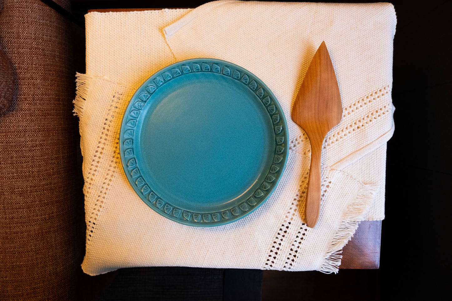 Wooden Pastry Server