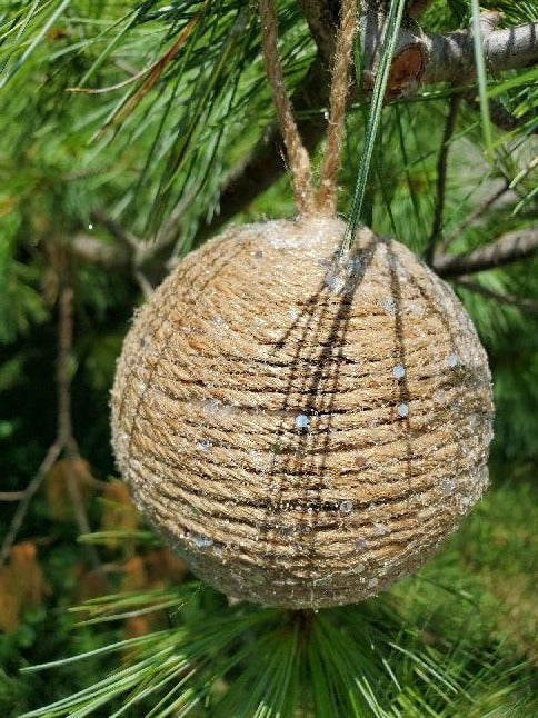 A2 - Burlap Shimmer Ornament