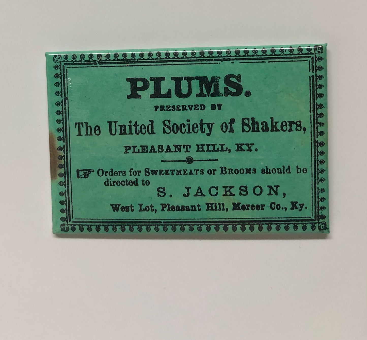 SVPH: Pleasant Hill Plums Label Magnet