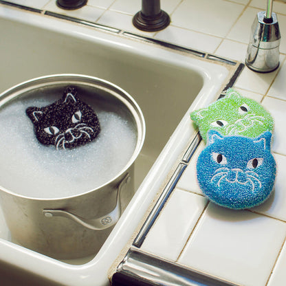 Kitty Scrub Sponge Set