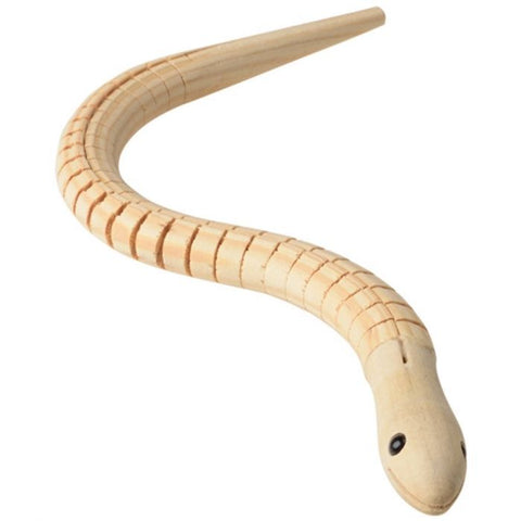A -Wooden Jointed Snake